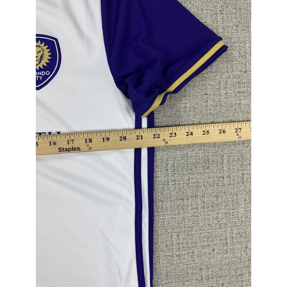Orlando City SC Womens Jersey Mens Large White MLS Soccer Adidas ClimaCool - Picture 5 of 14
